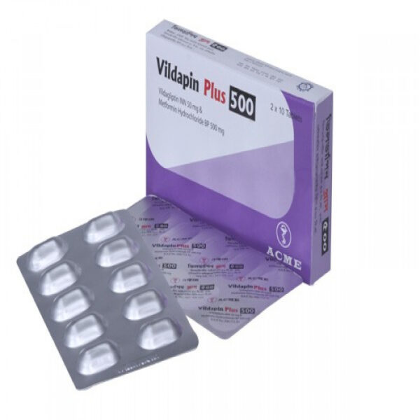 Vildapin Plus 500mg 10pcs